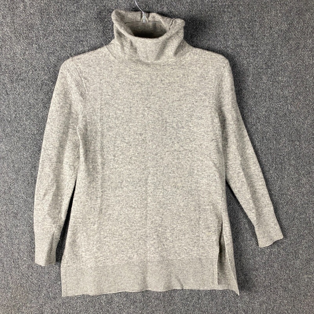 Ann Taylor Sweater Women's XS Wool Blend Pullover Gray Extra Small Adults